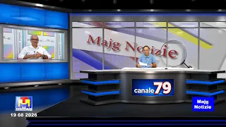 Majg Notizie 19 08 2026 ospite Marco Lenoci sindaco di Acquaviva su Piazza Vittorio Emanuele II