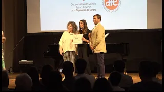Entrega de les noves beques als alumnes de música del Conservatori de la Diputació de Girona
