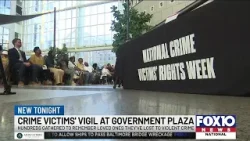 Crime victim's vigil held at Government Plaza