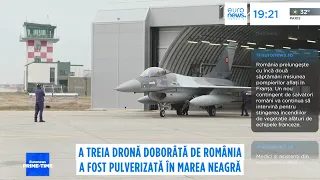 A treia dronă doborâtă de România a fost pulverizată în Marea Neagră