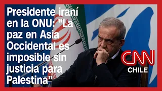 Presidente iraní en la ONU: "La paz en Asia Occidental es imposible sin justicia para Palestina"