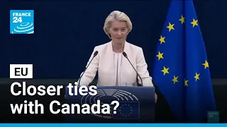 Ursula von der Leyen: EU chief pitches 'associate member' status for Canada • FRANCE 24 English