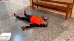 Mujer se desmaya en palacio de justicia de SFM tras enterarse que a su hijo le ratificaron prisión