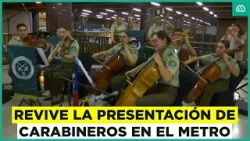 Orfeón de Carabineros en Baquedano: Policías chilenos tocan música clásica en el metro de Santiago