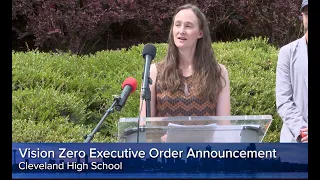 Mayor Wilson announces Executive Order to accelerate the City's Vision Zero safety work
