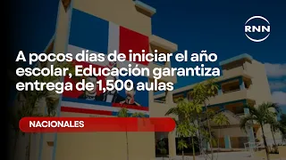 Days before the school year begins, the Ministry of Education guarantees the delivery of 1,500 cl...