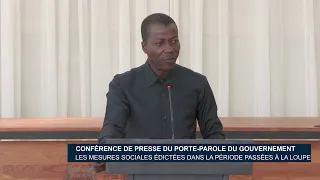 Conférence de presse du Porte-Parole du Gouvernement : Les mesures sociales