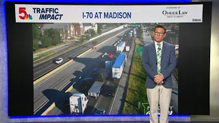 Crash shuts down all I-70 westbound lanes near downtown St. Louis
