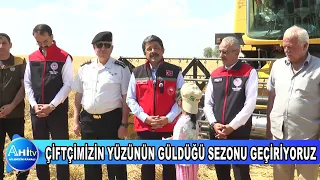 VALİ MURAT SEFA DEMİRYÜREK ÇİFTÇİMİZİN YÜZÜNÜN GÜLDÜĞÜ BİR SEZONU GEÇİRİYORUZ
