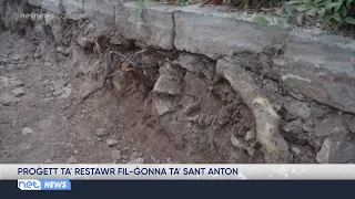 Restoration project at San Anton Gardens