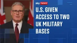 U.S. given permission to use two British bases to attack Iranian missile sites