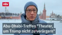 Abu-Dhabi-Treffen "Theater, um Trump nicht zu verärgern" - Munz blickt auf Motive des Kreml Abu-Dhabi-Treffen "Theater, um Trump nicht zu verärgern" - Munz blickt auf Motive des Kreml