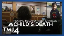 Preliminary hearing takes place for teen charged in child's death