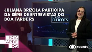 Juliana Brizola participates in the Boa Tarde RS interview series