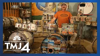 Turning old drum kits into playable art