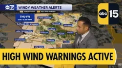 Strong winds expected across Arizona through Friday