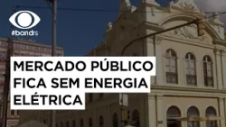 Mercado público fica sem energia elétrica em Porto Alegre