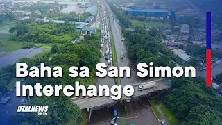 NLEX: Bumaba na ang baha, traffic sa San Simon nasa 100 meters na lang | DZXL News