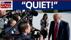 Trump scolds reporter during media gaggle over Ramaswamy ad
