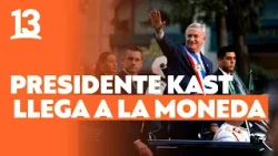 Presidente Kast hace ingreso a La Moneda l Canal 13
