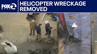 TV news helicopter crash wreckage removed | West Coast Wrap