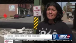 ‘You just don’t know if the train’s falling off’: Neighbor reacts to truck-eating bridge