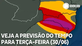 Check out the weather forecast for the whole country on Monday (29)
