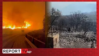 Natë tmerri në Himarë! Zjarri 'përpin' 6 banesa, 36 të evakuuar! Sot situata përmirësohet