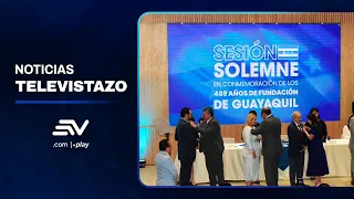La Asamblea realizó su tradicional Sesión Solemne por fiestas de Guayaquil | Televistazo | Ecuavisa