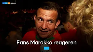 Dit zeggen fans Marokko na wedstrijd tegen Frankrijk | RTL Nieuws