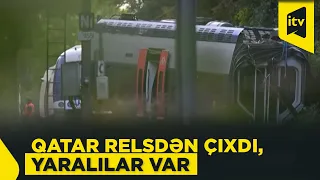 Fransada sərnişin qatarı relsdən çıxdı: 44 nəfər xəsarət alıb