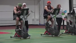 Check out what it's like to do an indoor triathlon