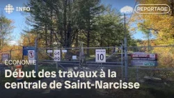 The reopening of the Saint-Narcisse power plant begins with the start of work on the site.