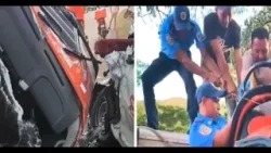 Dos heridos deja choque frontal entre camión y camioneta en la carretera Juigalpa