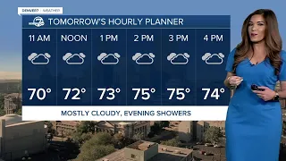 Few storms for Denver metro tonight; cloudy, cooler with evening storms Wednesday