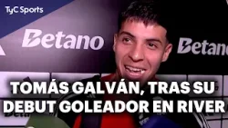 GALVÁN Y LA ALEGRÍA TRAS SU DEBUT GOLEADOR CON LA CAMISETA DE RIVER