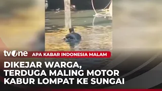 Maling Motor Nekat Ceburkan Diri ke Sungai usai Aksinya Kepergok Warga | AKIM