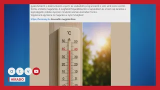 Történelmi hőség: 40 fok fölé emelkedett a hőmérséklet Budakalászon