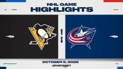 NHL Highlights | Penguins vs. Blue Jackets - October 9, 2025