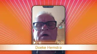 TV Oranje app video message - Doeke Hemstra