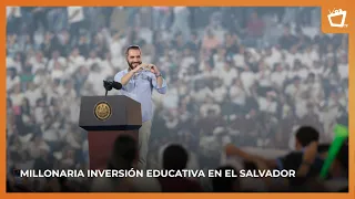 Bukele Announces Increase in Education Investment, Equivalent to 8% of El Salvador's GDP