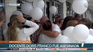 Bosco Barrera found guilty of the femicide of educator Doris Franco