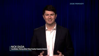 Nick Duda, Candidate for Metropolitan King County Council, District 8
