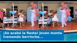 VIDEO: Party's over! Mom-to-be throws a huge tantrum at her baby shower because of her partner:
