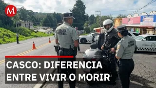 National Guard reinforces "Safe Helmet" operation on Mexico-Cuernavaca highway following accidents