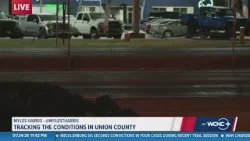 Gusty winds, slick road conditions in Union County