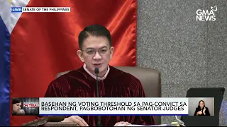 Senate impeachment court votes to lower conviction threshold | GMA News