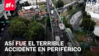 Rollover on Periférico Second Level leaves 16 workers injured