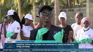 Group of teenagers unite for a beach cleanup campaign at Wimbe Beach in Pemba @MiramarNews