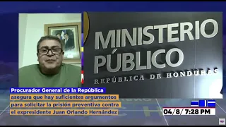 “Me extrañó la posición”: JOH cuestiona si postura de la  procuraduría es “personal”